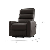 Power Lift Faux Leather Recliner Chair With USB Charging - Omega Lifestyles