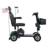 Outdoor Compact Emerald Mobility Scooter With USB Charger Port - Omega Lifestyles
