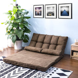 Adjustable Multi-Position Navy Fabric Chaise Lounge Sofa Bed - Omega Lifestyles