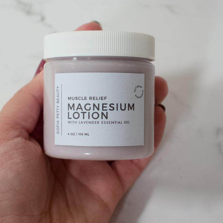Magnesium Lotion, Muscle Relief Lotion, Body Lotion with Essential Oil