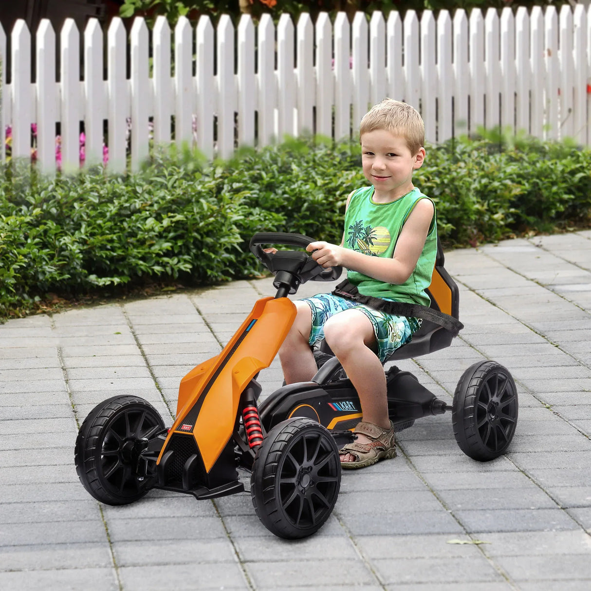Electric Kids Go Kart With Adjustable Speed And Backrest - Omega Lifestyles