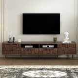 Mid Century Modern TV Stand With Storage Drawers - Sleep Galleria