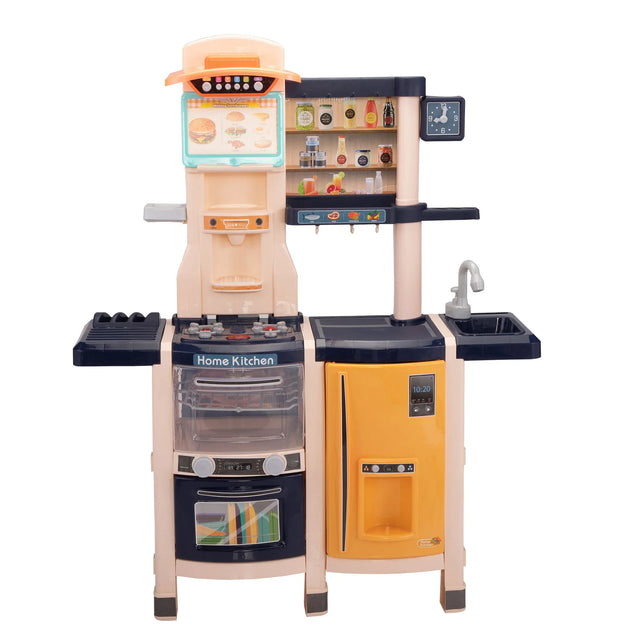 Kids Large Pretend Play Kitchen Set With Lights Sounds - Omega Lifestyles