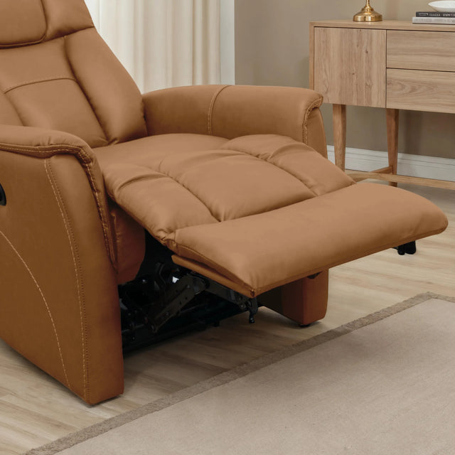 Power Recliner With Manual Headrest And Power Footrest - Omega Lifestyles
