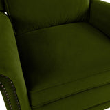 Modern Velvet Adjustable Backrest Swivel Recliner Chair - Omega Lifestyles