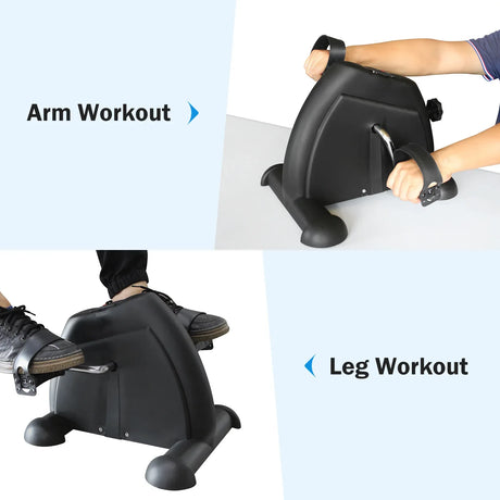 Mini Exercise Bike With LED Display And Instep Strap - Omega Lifestyles