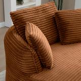 Modern Corduroy Boneless Floor Round Chair With Pillows - Omega Lifestyles