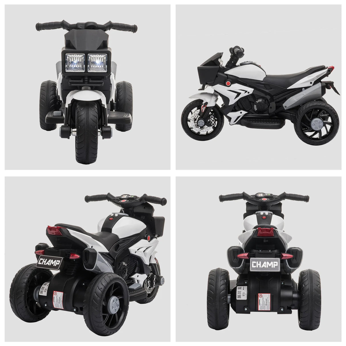 Battery-Powered Kids Ride-On Motorcycle With High Traction Wheels - Omega Lifestyles