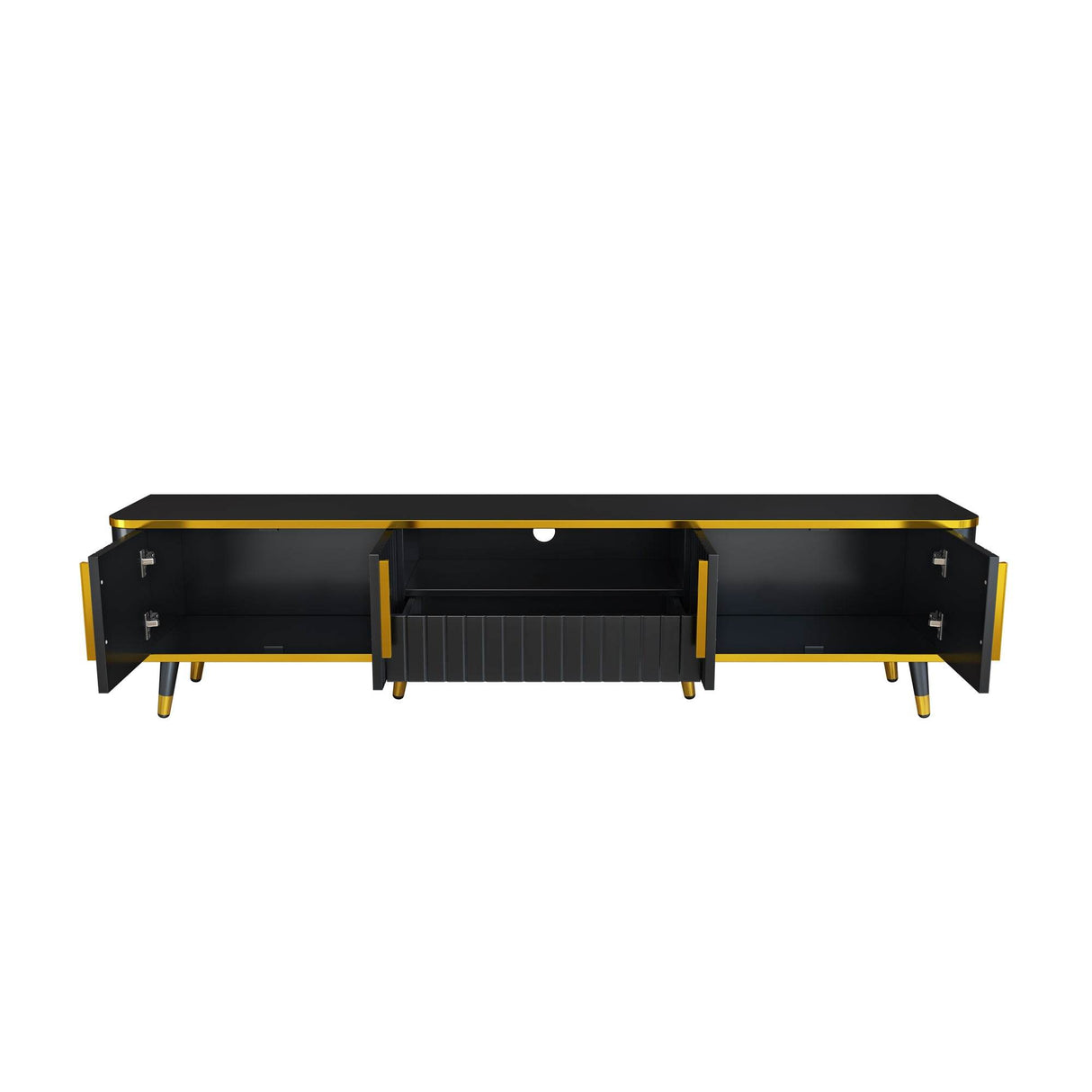 Modern Luxury Minimalism TV Stand With Storage Cabinets - Sleep Galleria