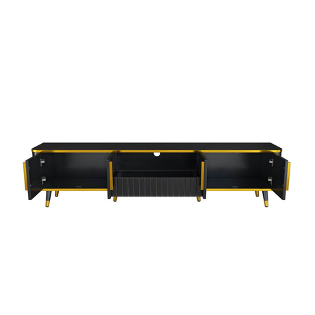 Modern Luxury Minimalism TV Stand With Storage Cabinets - Sleep Galleria
