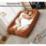 Convertible Adjustable Position Chenille Lazy Loveseat Sofa - Sleep Galleria