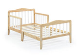 Twain Solid Wood Two-Tone Toddler Bed With Safety Rails - Omega Lifestyles