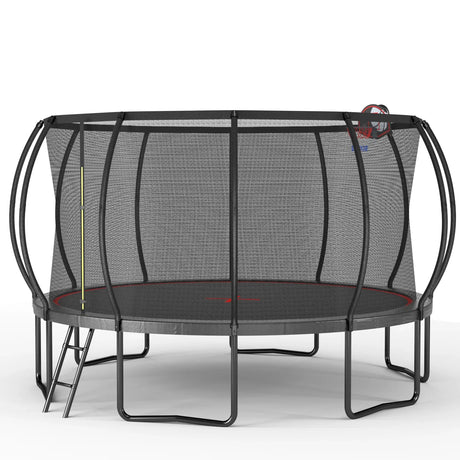 14-Foot Outdoor Galvanized Steel Frame Garden Trampoline - Omega Lifestyles
