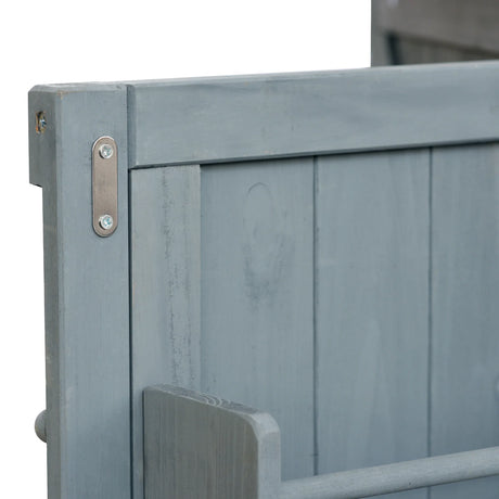 Farmhouse Solid Fir Wood Outdoor Kitchen Island Cart - Omega Lifestyles