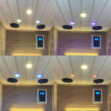 Outdoor Solid Wood Red Cedar 4-Person Infrared Sauna - Omega Lifestyles