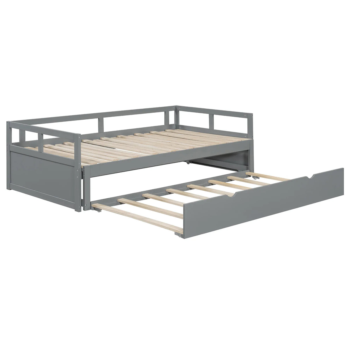 Twin Extending Solid Wood Daybed With Pull-Out Trundle - Omega Lifestyles
