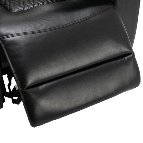 Power Reclining PU Leather Home Theater Recliner Chair - Omega Lifestyles