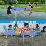 Foldable Mid-Size 6-Foot Table Tennis Table Set - Omega Lifestyles