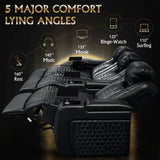 Ultra Plush Top-Grain Nappa Leather Power Recliner - Omega Lifestyles