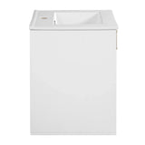 Modern Wall Mounted Bathroom Cabinet With Ceramic Sink - Omega Lifestyles