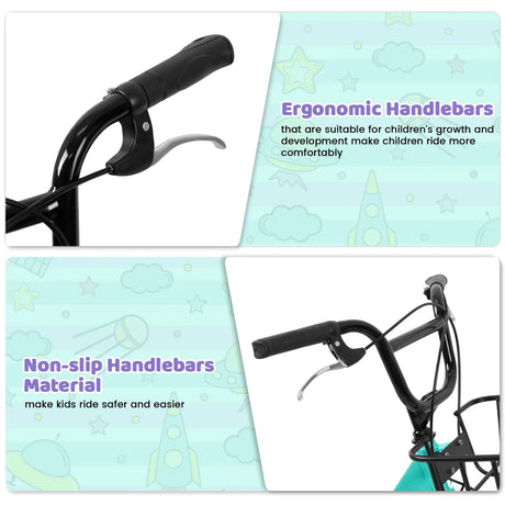 20-Inch Lightweight Steel Frame Kids Bike With Brakes - Omega Lifestyles