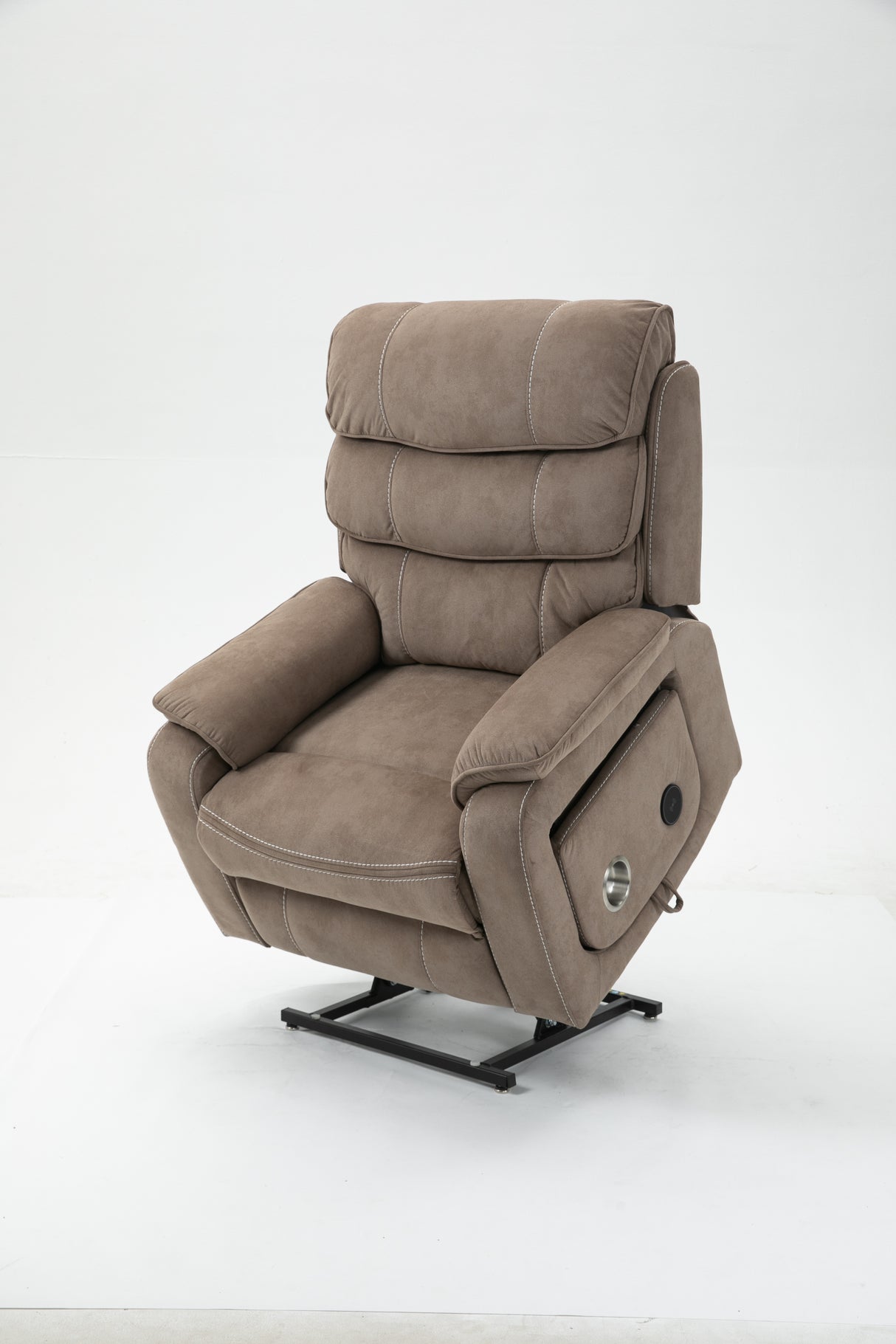 Extra Large Velvet Massage Chair Recliner With OKIN Lift Motor