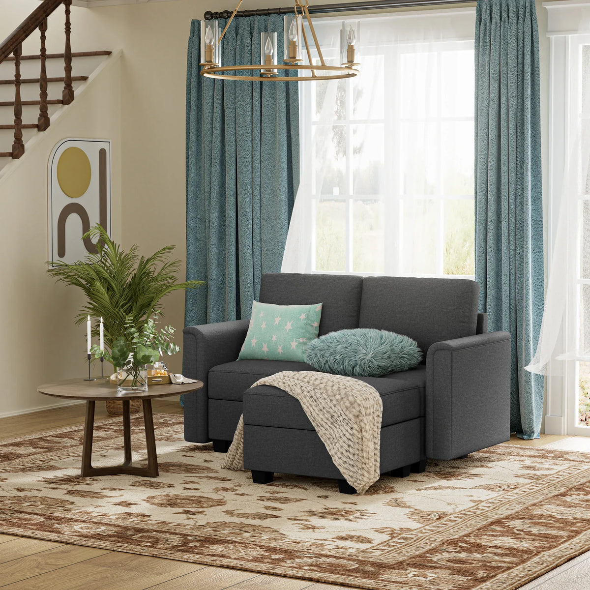 Modular 3-Seat Soft Memory Foam Sectional Sofa - Omega Lifestyles