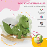 Toddler Plush Dinosaur Rocking Horse With Songs - Omega Lifestyles