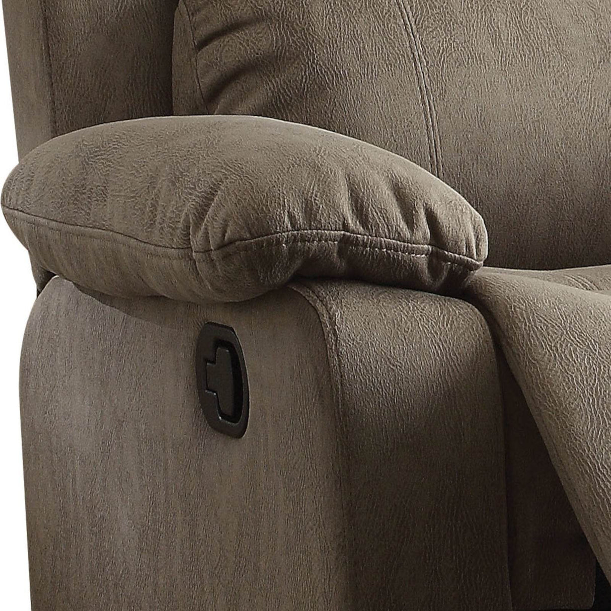 Grey Microfiber Memory Foam Manual Recliner Chair - Omega Lifestyles