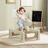 5-in-1 Toddler Rocking Horse Balance Bike Push Handle - Omega Lifestyles