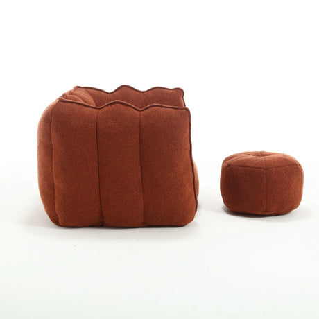 Soft Chenille High Resilient Foam Bean Bag Chair - Omega Lifestyles