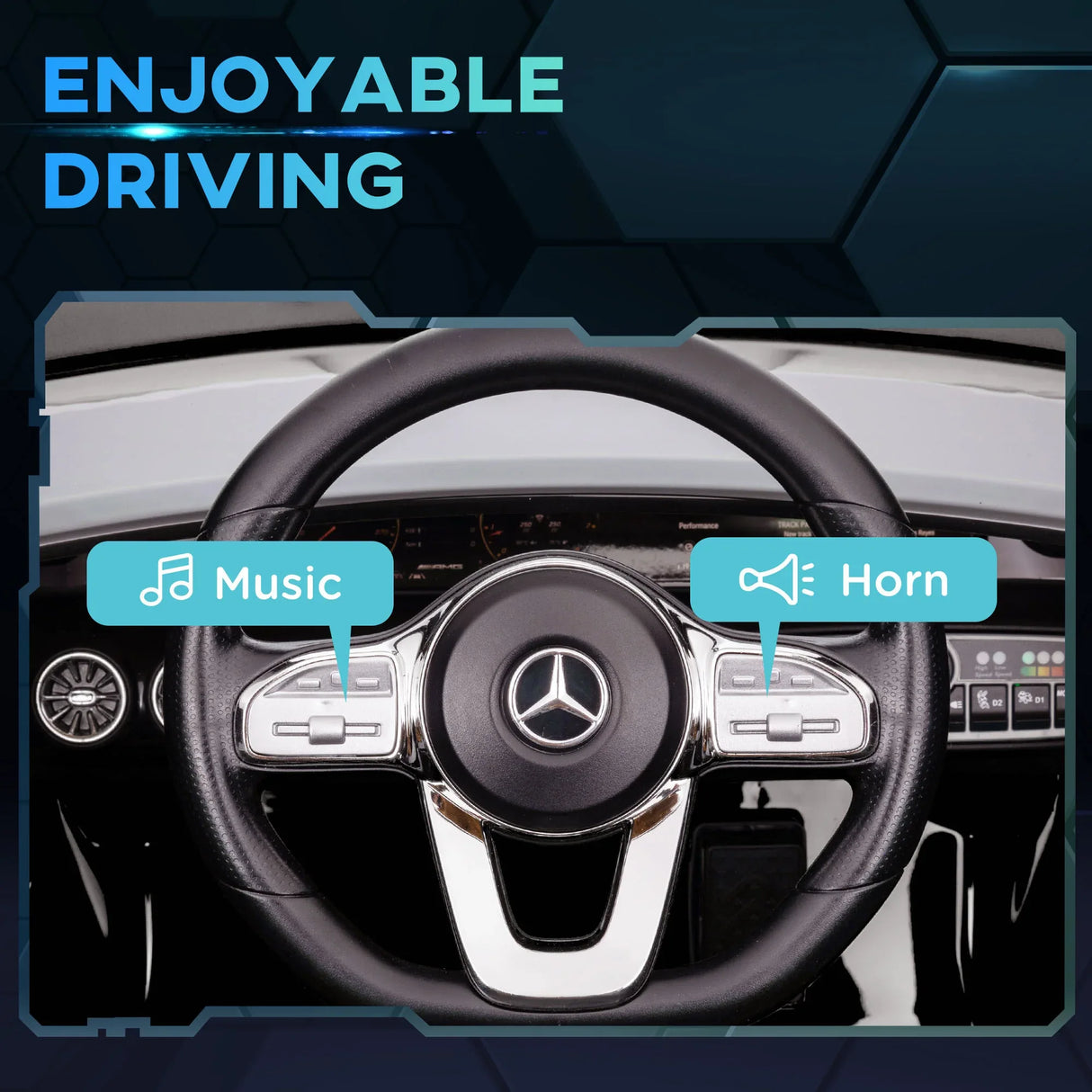 Mercedes-AMG CLA 45 Kids 12V Electric Ride-On Car - Omega Lifestyles