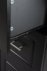 Rolling Kitchen Island Cart With Rubber Wood Tabletop - Omega Lifestyles