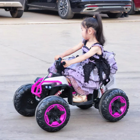 12V Kids Electric Ride On ATV With Bluetooth Lights - Omega Lifestyles
