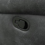 Gray Fabric Foam Gliding Recliner Chair - Omega Lifestyles