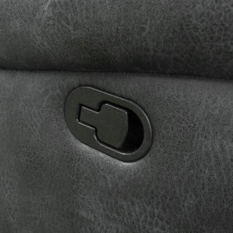 Gray Fabric Foam Gliding Recliner Chair - Omega Lifestyles