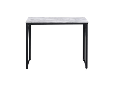 Antique White Black Finish Synthetic Wood Writing Desk - Omega Lifestyles