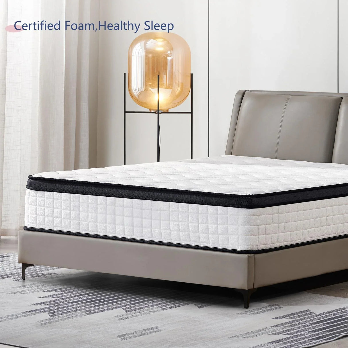 Medium 12-Inch Hybrid Memory Foam Full Mattress - Omega Lifestyles