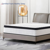 Medium 12-Inch Hybrid Memory Foam Full Mattress - Omega Lifestyles