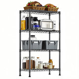 Heavy Duty 4-Tier Adjustable Carbon Steel Storage Shelving Unit