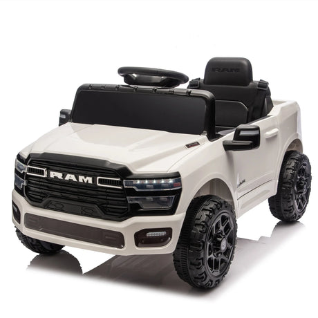 Licensed Dodge RAM 3500 12V Dual Motor Kids Ride-On Truck - Omega Lifestyles