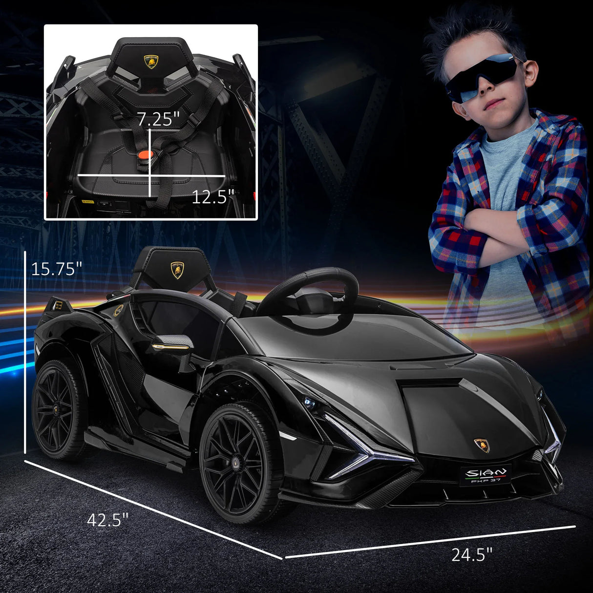 Lamborghini Licensed Battery Powered Kids Ride-On Car - Omega Lifestyles