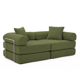 Modular Folding Corduroy Convertible Sofa Bed - Omega Lifestyles