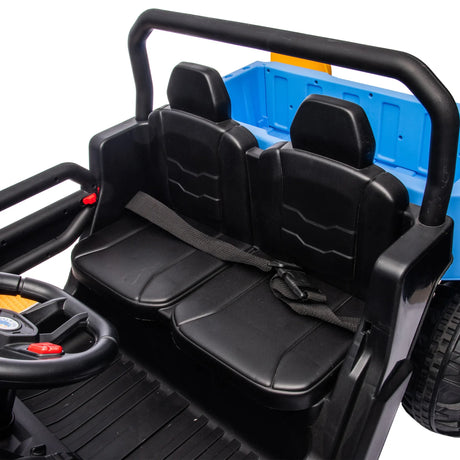 24V Two-Seater Electric Ride On Dump Truck Vehicle - Omega Lifestyles