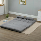 Adjustable Folding Floor Sofa Bed With 2 Pillows - Omega Lifestyles