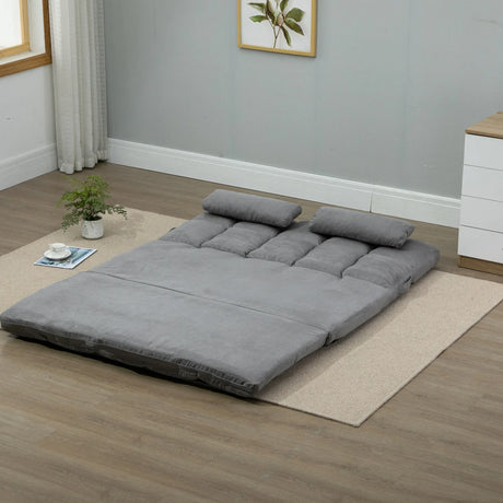 Adjustable Folding Floor Sofa Bed With 2 Pillows - Omega Lifestyles