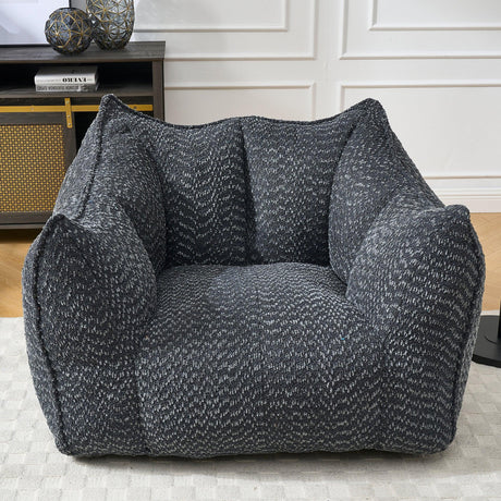Chenille Foam Bean Bag Chair For Adults - Omega Lifestyles