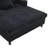 Oversized Corduroy Recliner Sofa With USB Charging - Omega Lifestyles