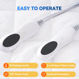 Queen Heated Electric Polyester Mattress Pad With Timer - Omega Lifestyles