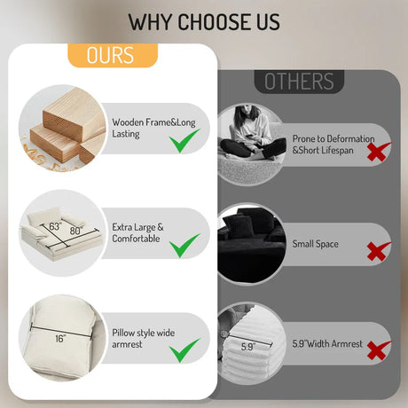 Modern Oversized Chenille Lounge Chair With Wide Armrests - Omega Lifestyles